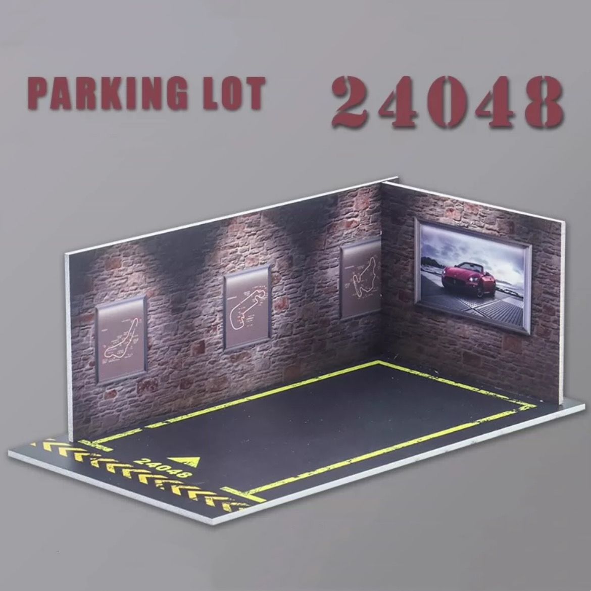 1:24 3-Piece PVC Garage Display Base Diorama (16 Variants)