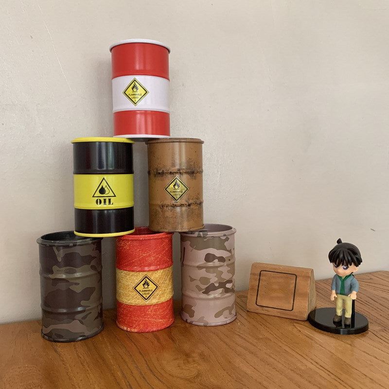 Openable Mini Oil Drum Storage Box