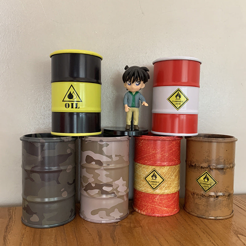 Openable Mini Oil Drum Storage Box