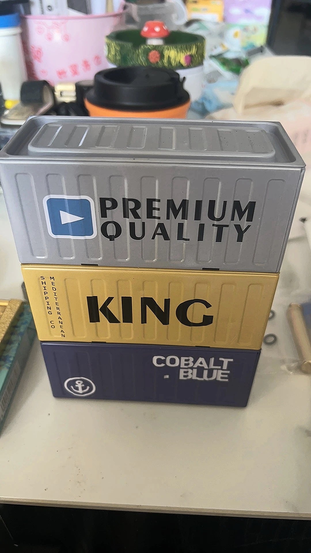 Mini Cargo Container Storage Box - Real photo 4