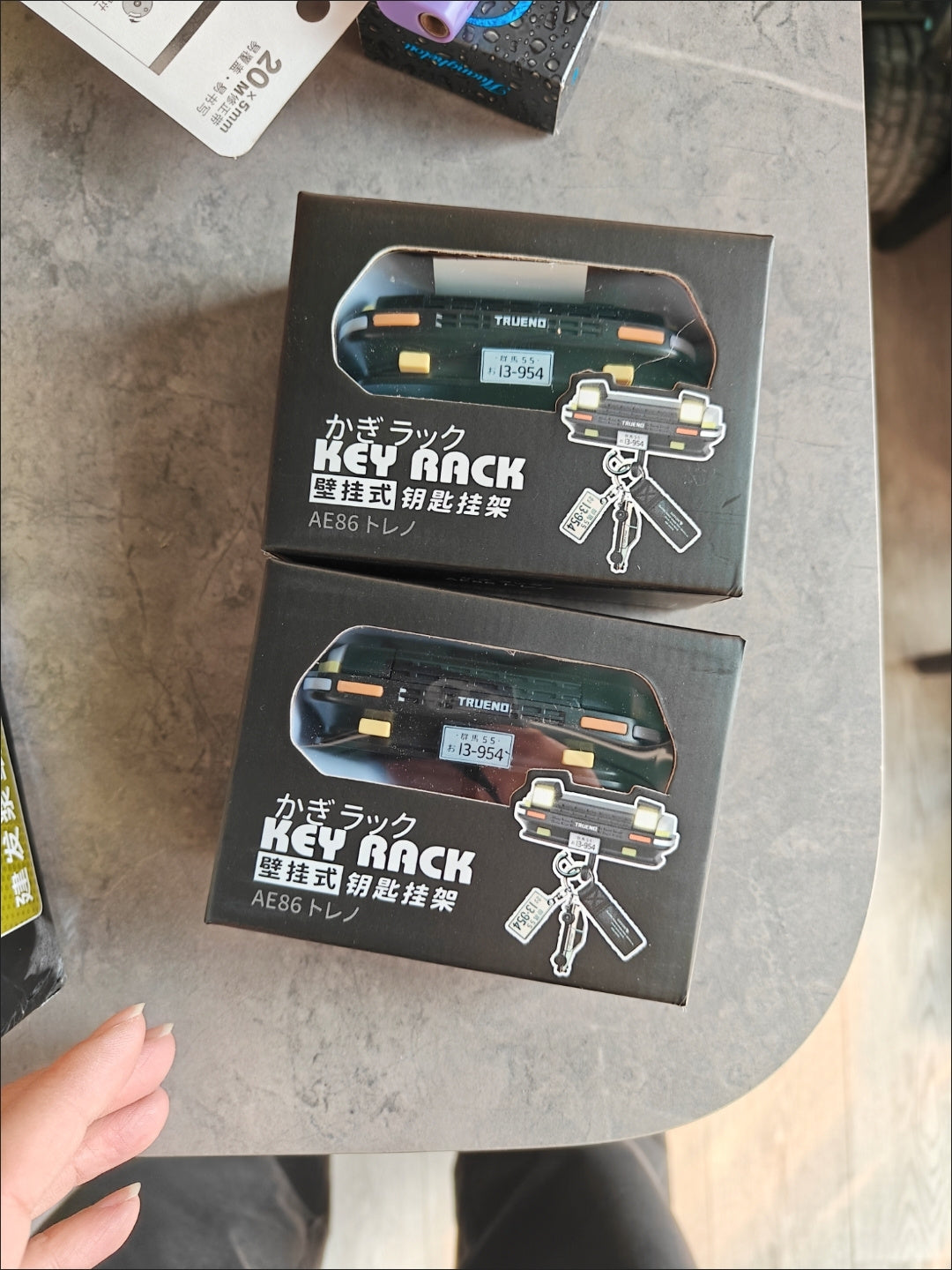 Toyota TRUENO AE86 Key Rack With Headlight And Battery - Real photo 4