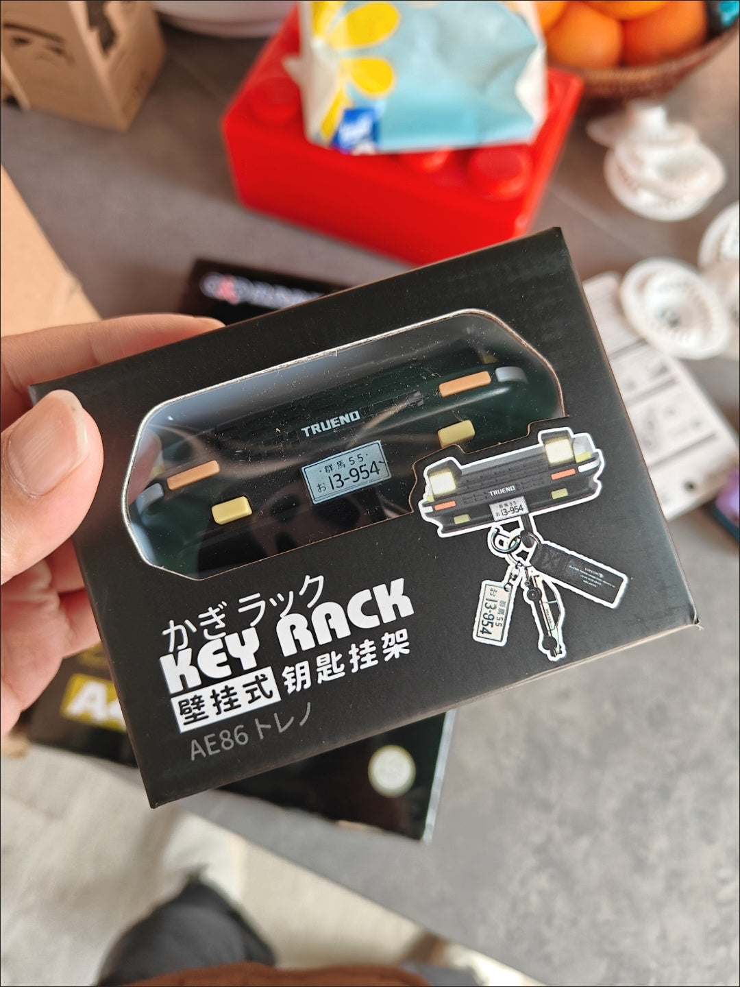 Toyota TRUENO AE86 Key Rack With Headlight And Battery - Real photo 1