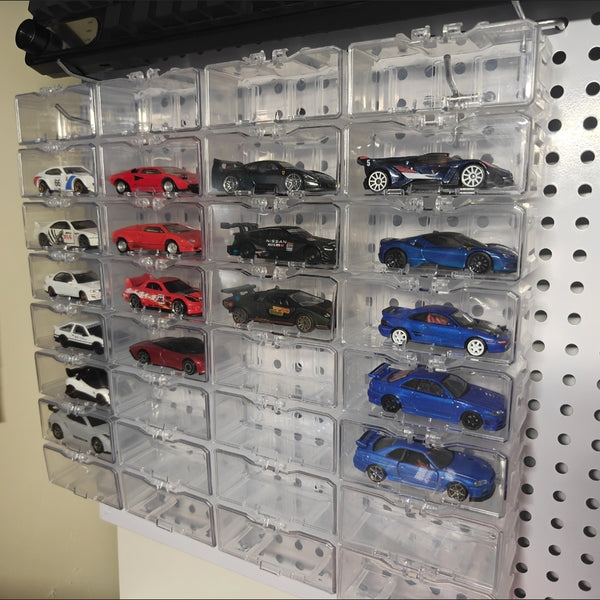 Stackable Transparent Storage Display Box 1:64 - 10 Piece Bundle