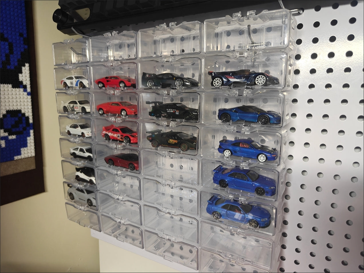 Stackable Transparent Storage Display Box 1:64 - 10 Piece Bundle - Real photo 1