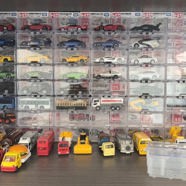 Stackable Transparent Storage Display Box 1:64 - 10 Piece Bundle