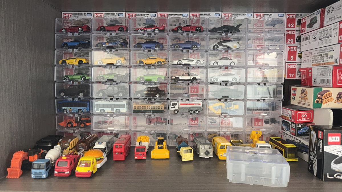Stackble Boxes Display Stackable Transparent Storage Display Box 1:64 - 10 Piece Bundle ...