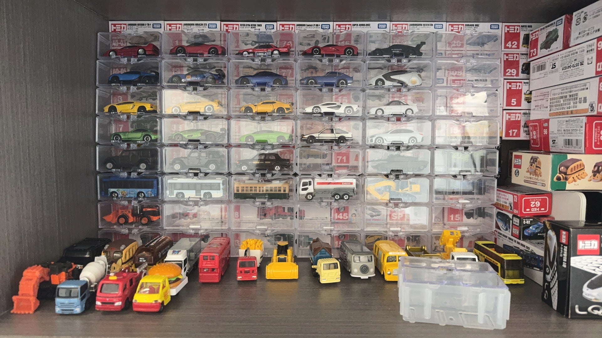 Stackable Transparent Storage Display Box 1:64 - 10 Piece Bundle - Real photo 3