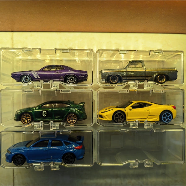Stackable Transparent Storage Display Box 1:64 - 10 Piece Bundle