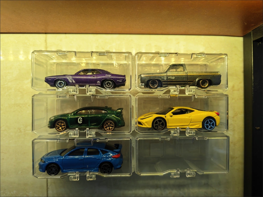 Stackable Transparent Storage Display Box 1:64 - 10 Piece Bundle