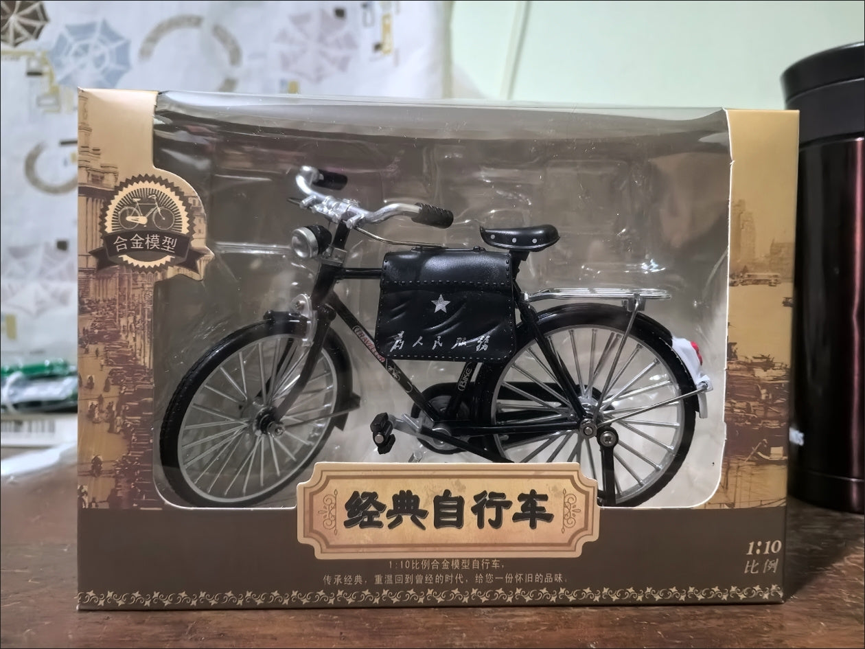 1:10 Diecast Bicycle With Accessories Metal Body - Real photo 3