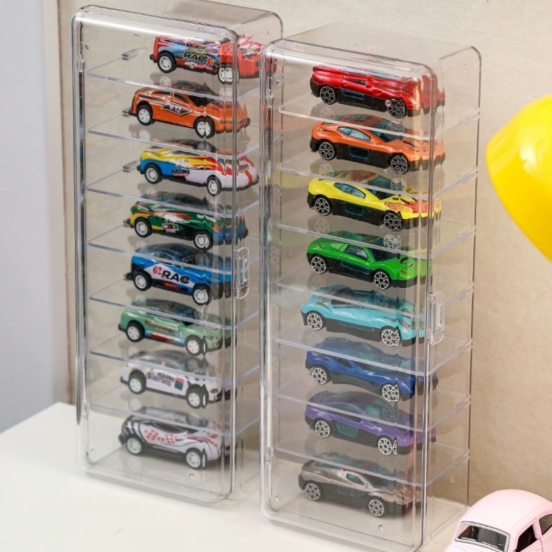 1x8 Die Cast Transparent Storage Display Box 1:64