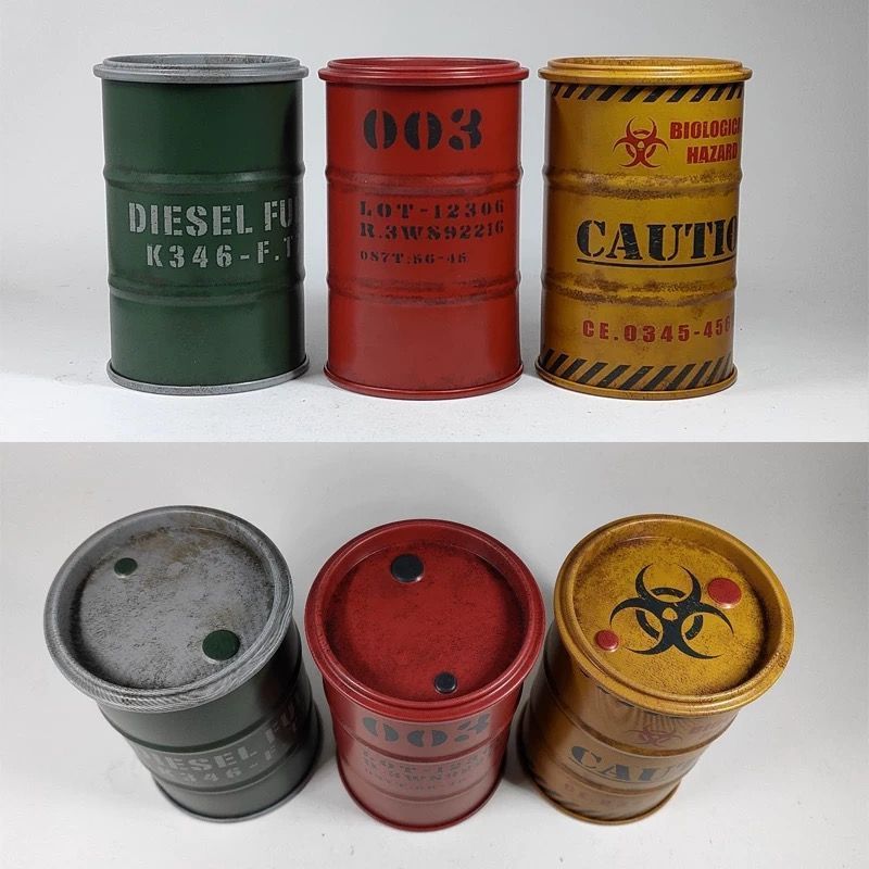 Openable Mini Oil Drum Storage Box