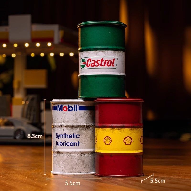Openable Mini Oil Drum Storage Box
