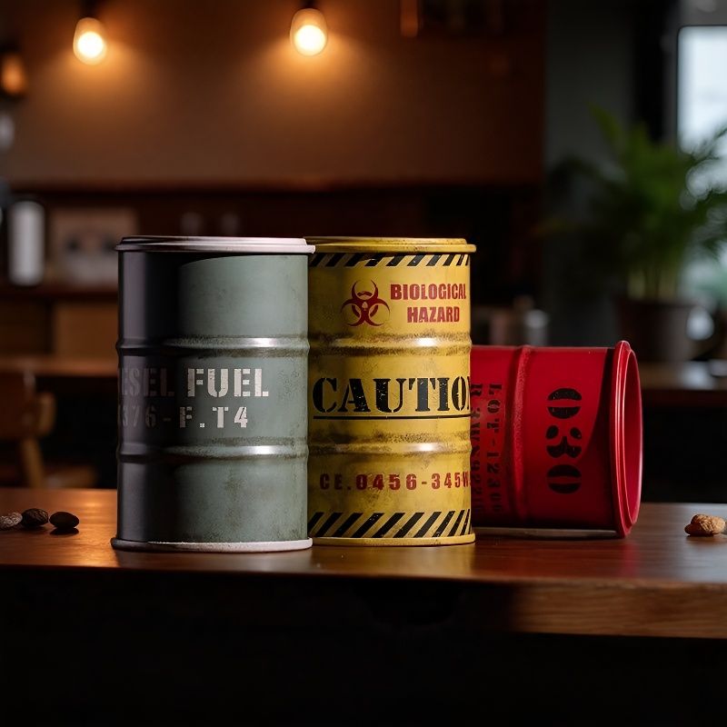 Openable Mini Oil Drum Storage Box