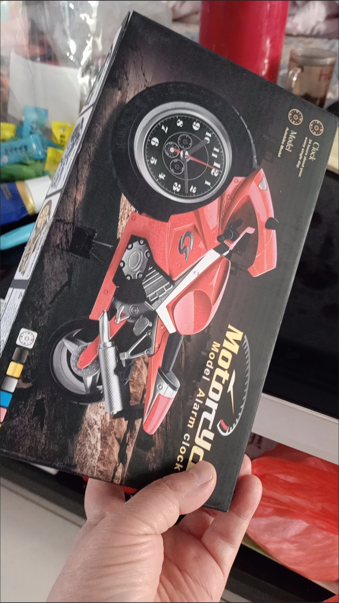 Bike Themed Alarm Clock - Real photo 2