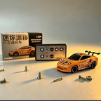 911 GT3 RS 1:64 Alloy 4WD Metal Desktop Drift Car Flat Remote