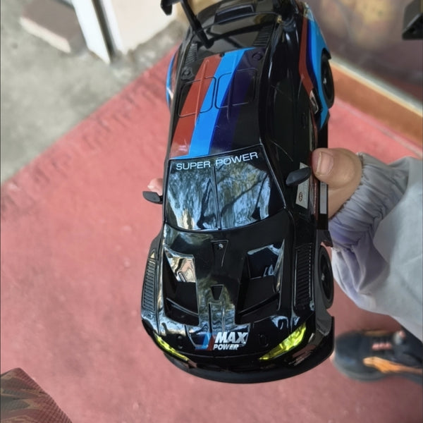 BMW M4 4WD RC Drift Car With Tires & Traffic Cones