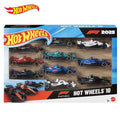 1:64 Hot Wheels F1 Set Of 10 Diecast Racing Car Model