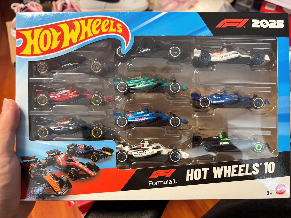 1:64 Hot Wheels F1 Set Of 10 Diecast Racing Car Model - Real photo 1