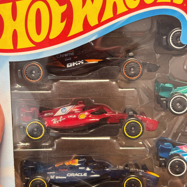 1:64 Hot Wheels F1 Set Of 10 Diecast Racing Car Model