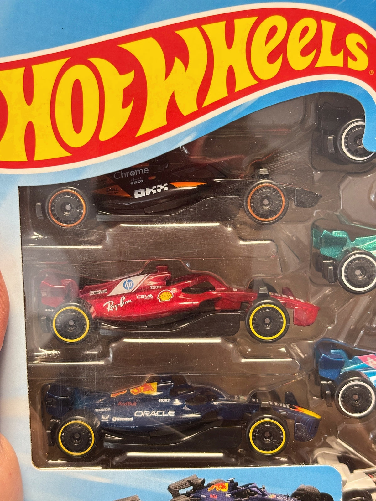 1:64 Hot Wheels F1 Set Of 10 Diecast Racing Car Model - Real photo 3