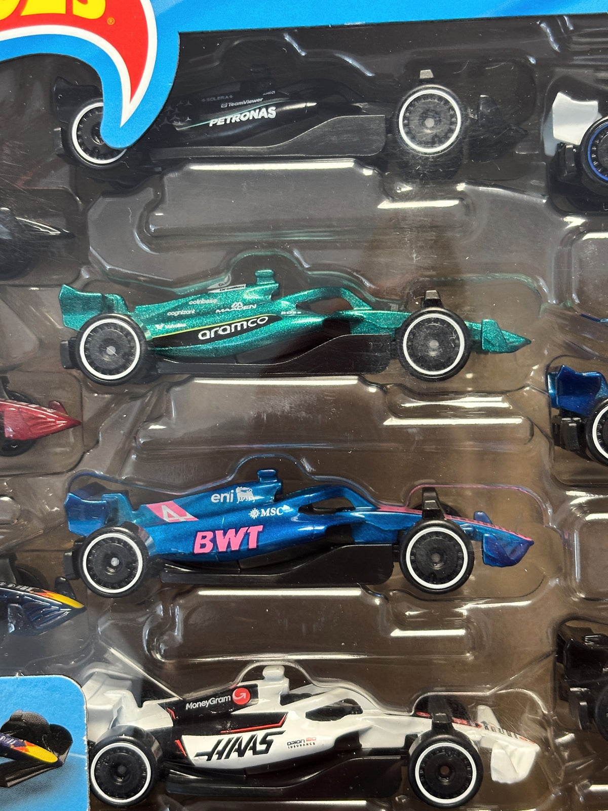 1:64 Hot Wheels F1 Set Of 10 Diecast Racing Car Model - Real photo 7