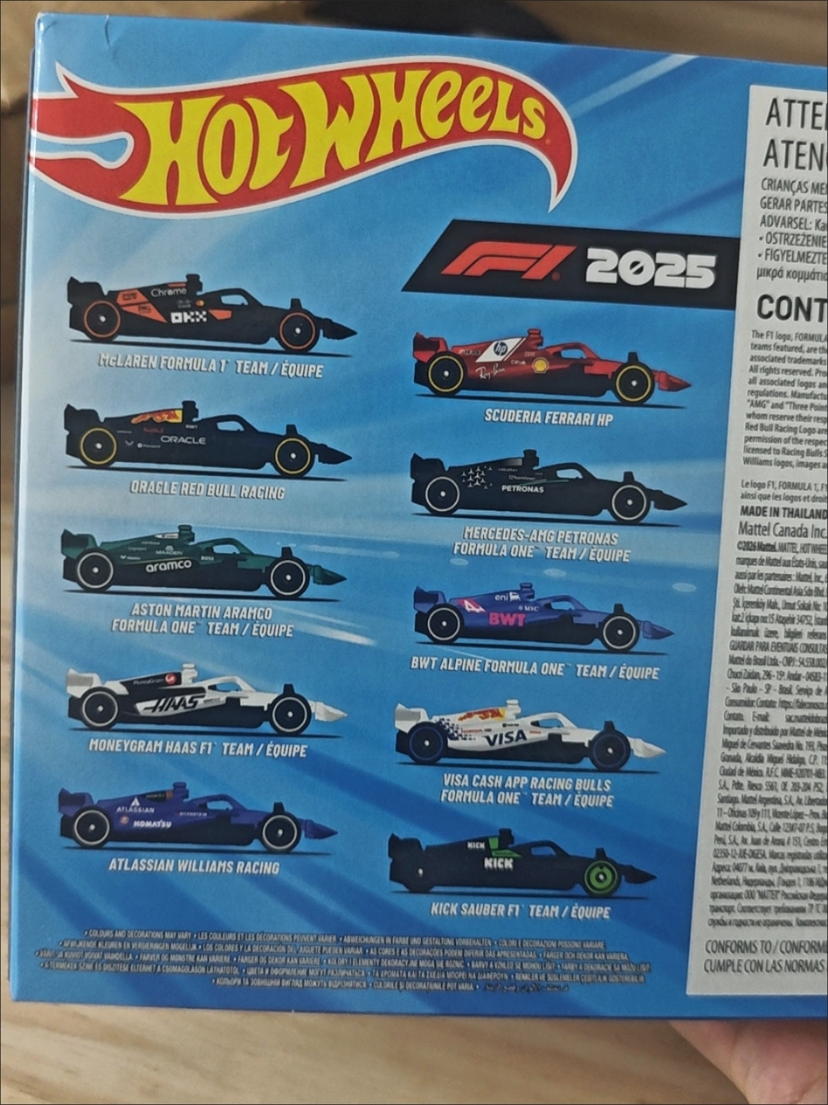 1:64 Hot Wheels F1 Set Of 10 Diecast Racing Car Model - Real photo 8