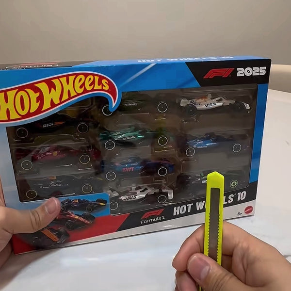 1:64 Hot Wheels F1 Set Of 10 Diecast Racing Car Model