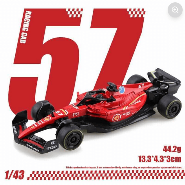 1:43 Scale F1 Racing Car Diecast Model Red in Bangladesh