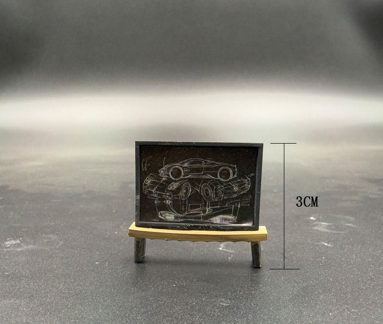 1:64 Chalkboard Miniature Model for Diorama Garage Setup Price in Bangladesh