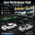 1:64 Euro Performance Pack Diecast Car | Set of 4 Pieces FancyWHeels Bangladesh