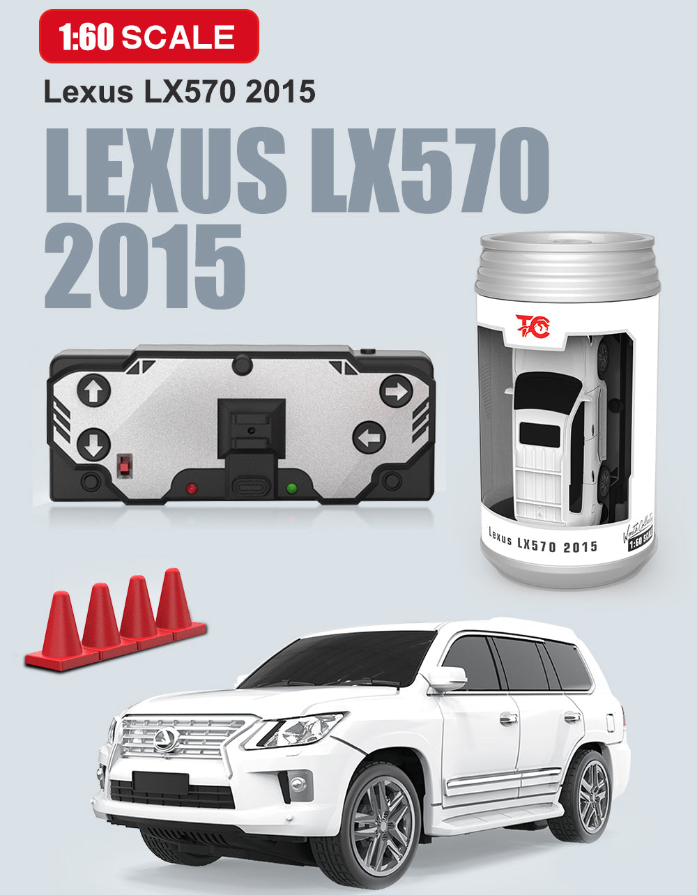 Rechargeable RC Can Car - Lexus LX570 2015