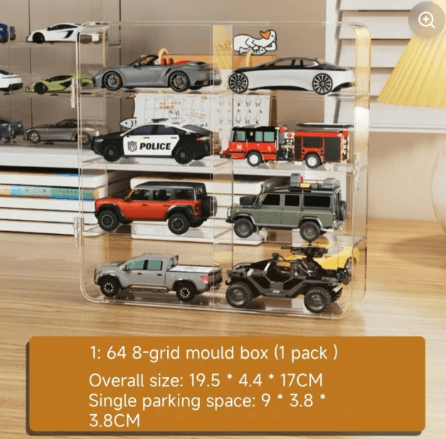 2x4 Die Cast Transparent Storage Display Box 1:64
