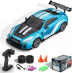 Upgraded Nissan GT-R (R35) 4WD RC Drift Car Dual Batteries with Accessories