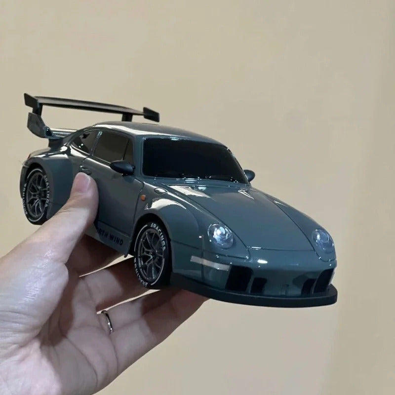 Porsche 993 911 RWB 4WD RC Drift Car With Tires & Traffic Cones