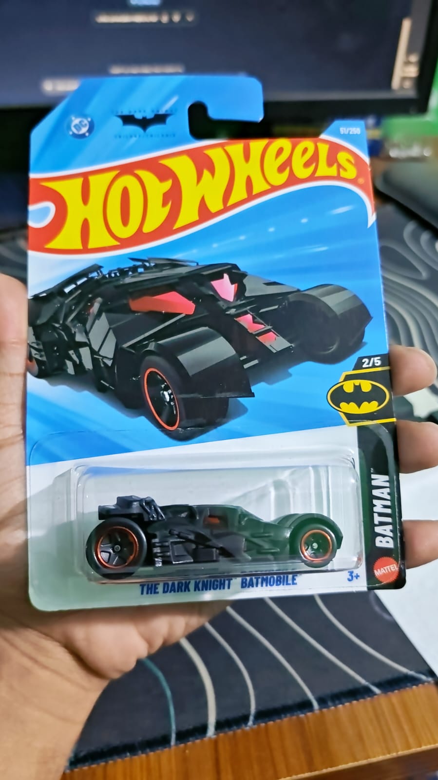 Real Photo of Hot Wheels The Dark Knight Batmobile #51/250 | 2026 Batman Series 2/5 Price in Bangladesh Mattel