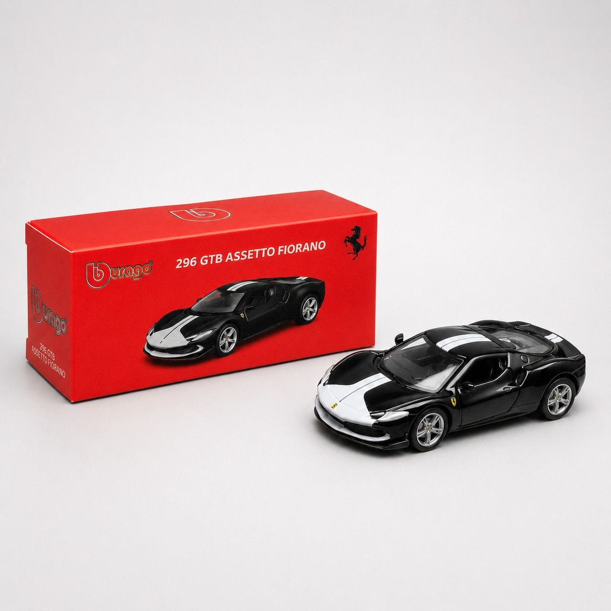 Bburago 1:64 Ferrari 296 GTB Assetto Fiorano Diecast Model Car Black Diecast Car Price in Bangladesh