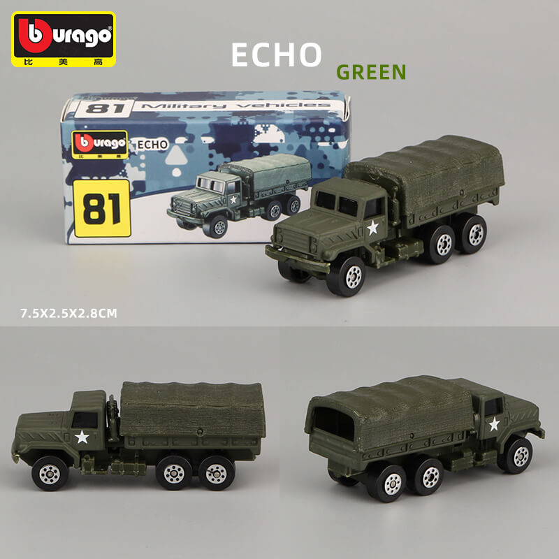 Bburago 1:64 Echo Green Die-Cast Model Car