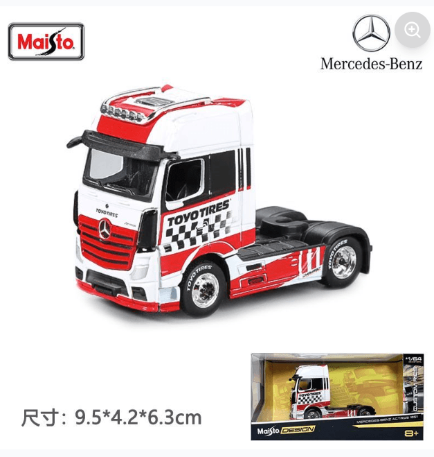 Maisto 1:64 Mercedes-Benz 1851 MP4 Gigaspace Toyo Tires Livery