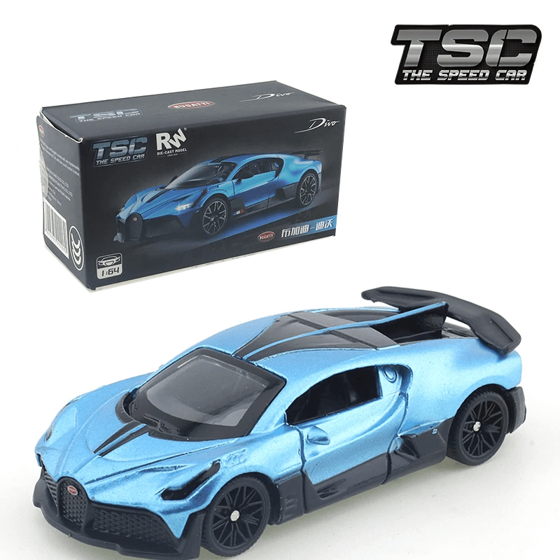 Bugatti Divo Carbon Blue Diecast Model Car