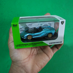 RW 1:64 Officially Licensed Lamborghini Sian Roadster Diecast Model Car with Acrylic Box