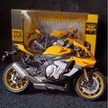 CCA 1:12 YAMAHA YZF-R1 Yellow Official Licensed Diecast Model Bike