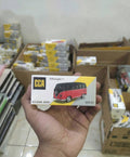 Volkswagen T1 Bus Red/Black Diecast Model Car