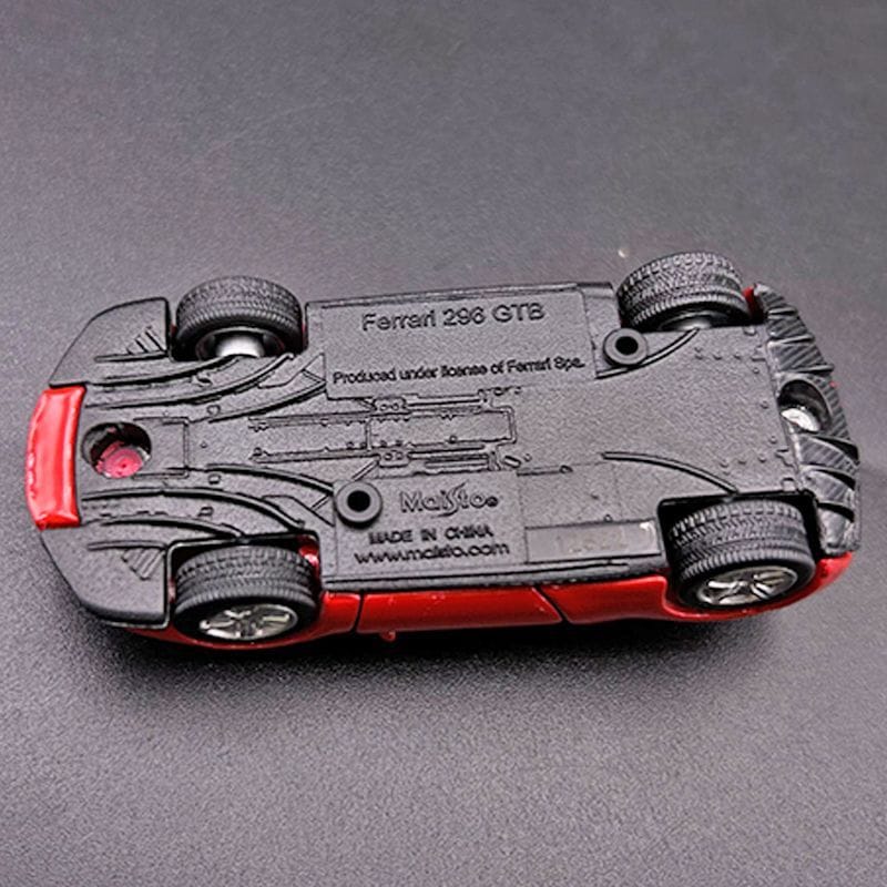Chasis of Bburago 296 GTB Diecast Car 