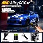 1:64 Alloy 4WD Metal Desktop Drift Car With Accessories