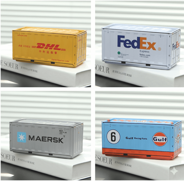 Mini Cargo Container Storage Box - Global Series - Set of 4