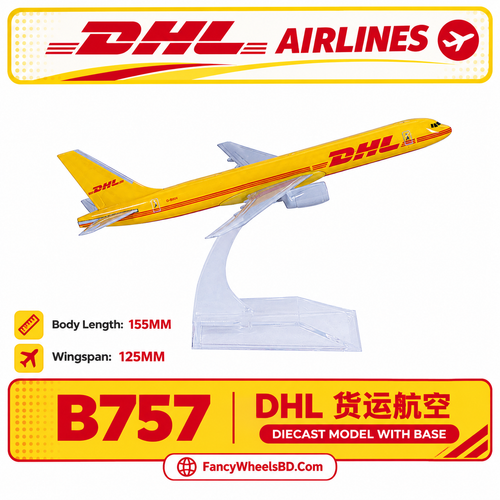 DHL Boeing 757 Diecast Airplane Model with Display Stand Price in Bangladesh