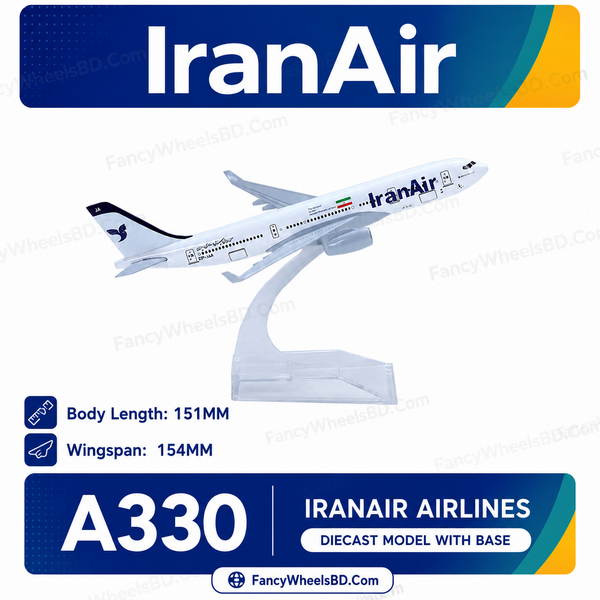 Iran Air Airbus A330 Diecast Airplane Model with Base Price in Bangladesh