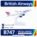 British Airways Boeing B747 Diecast Airplane Model with Base Price in Bangladesh