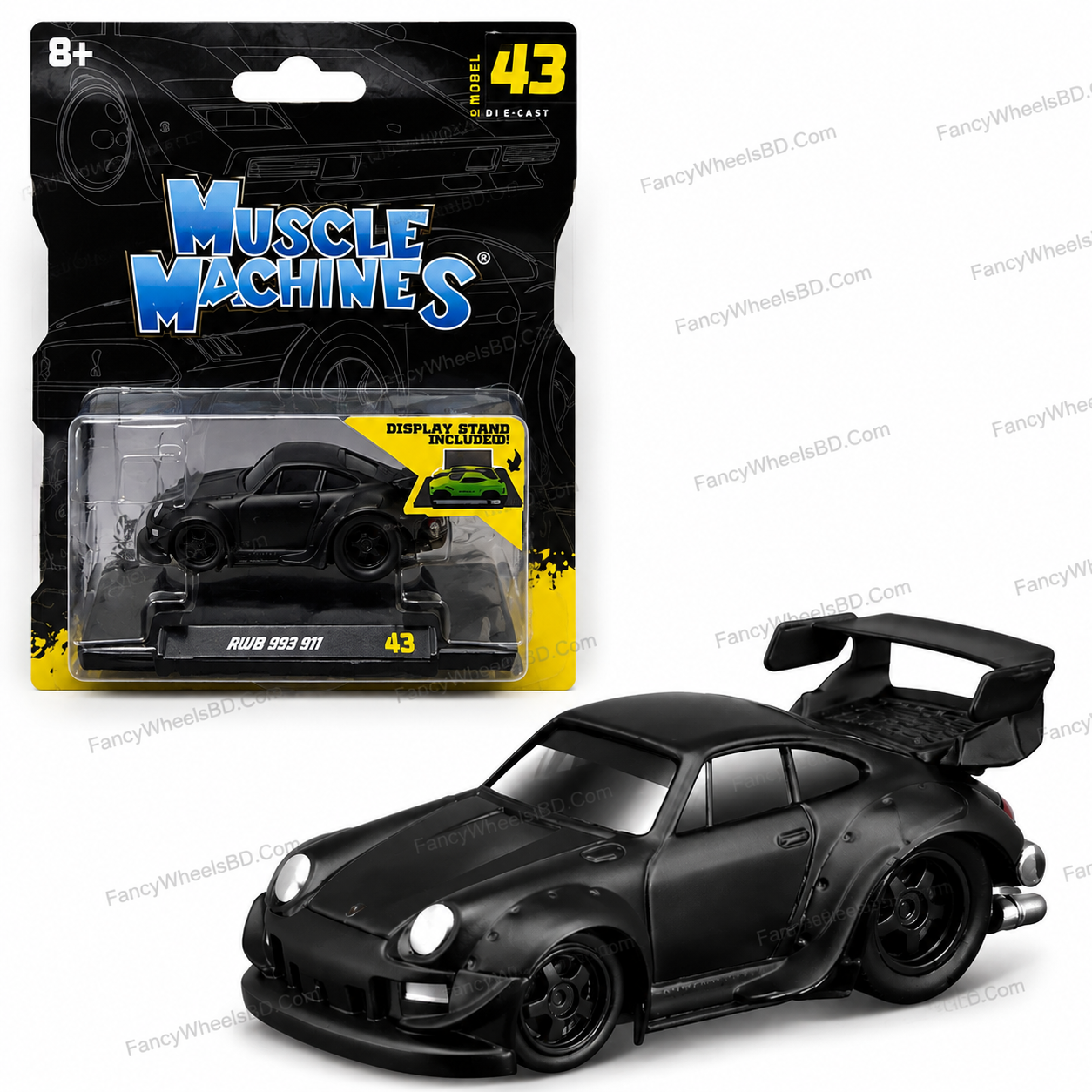 Maisto 1:64 RAUH-Welt Begriff (RWB) Porsche 911 (993 generation) Muscle Machines FancyWheels BD